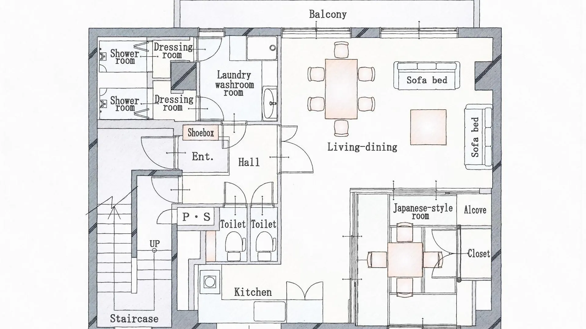 טוקיו Premier Suite Shinjuku West 3F 4F דירה